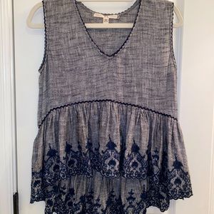 Chelsea and Violet Breezy Sleeveless Floral Top
